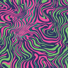 Seamless pop art inspired pattern with vibrant diagonal brush strokes, bold comic-style lines, and colorful retro texture. Ideal for fabric, wallpaper, wrapping paper, and digital design.