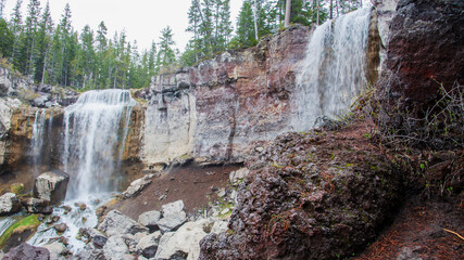 Paulina Creek Falls inside the Deschutes National Forest, Oregon