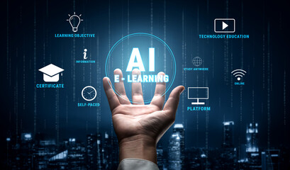 The role of AI in E-Learning for personalized online education. An adaptive learning platform with...