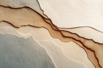 Abstract layered patterns in soft earth tones showcasing natural beauty and texture.