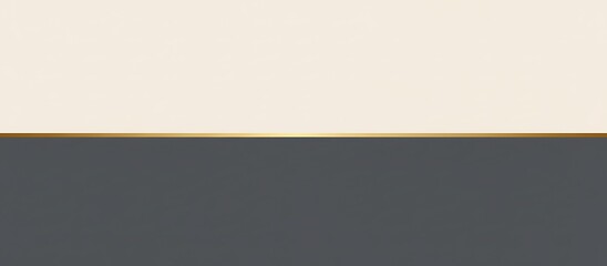 Obraz premium Elegant minimalist beige and graphite background with subtle gold line