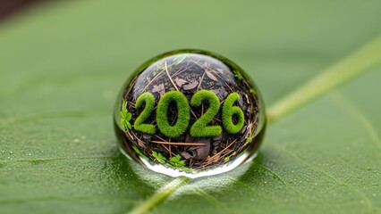 Raindrop Reflection 2026 - Sustainable World in a Drop