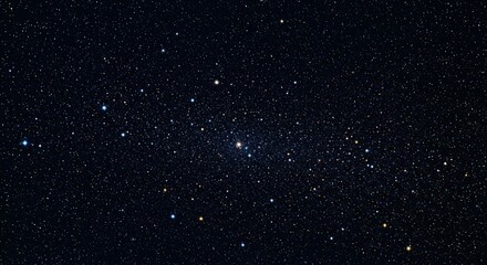 Vast Dark Night Sky Filled with Twinkling Stars and Distant Galaxies Cosmic Background