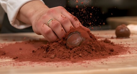 The Artisan's Touch: Hand-Rolling Dark Chocolate Truffles