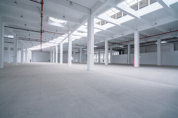 Empty Industrial Warehouse Interior