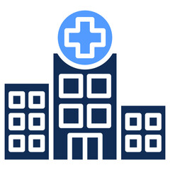 Obraz premium Emergency Room glyph color icon
