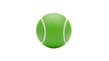 3D Green Tennis Ball transparent background