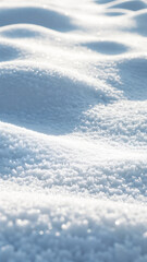 Minimal winter background with snow-like surfaces