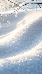 Conceptual winter background with frozen light style