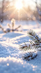 Abstract winter background with layered transparency