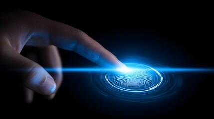 Fingerprint Scan Technology for Secure Digital Identity Verification.
