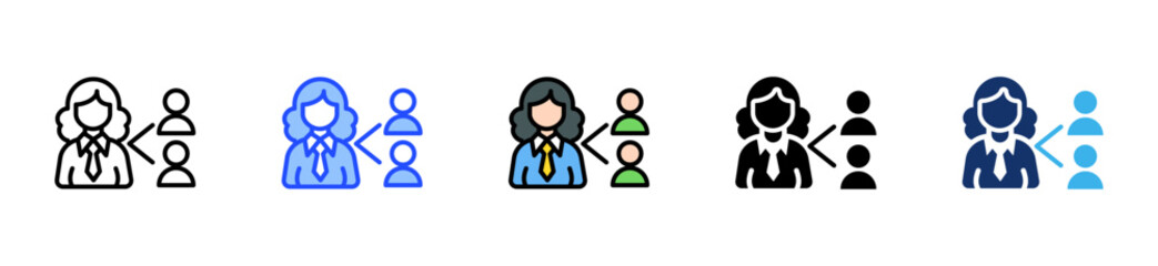 Employee Referral Icon Collection With Multiple Styles
