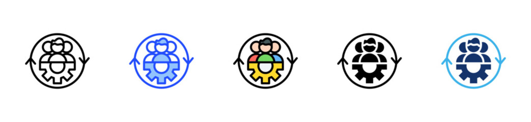 Workforce Planning Icon Collection With Multiple Styles