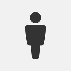 Simple Man or Person Vector Icon
