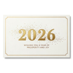 Wishing you a year of prosperity and joy in 2026