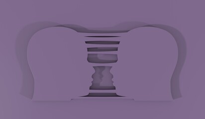 Silhouettes of a man heads. Friendship, business and sexual relationships. Digital, interactive and global communication concept. Equality and multicultural society. 3D render