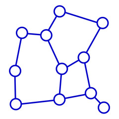 Constellation stars galaxy icon