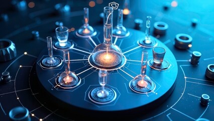 Schematic diagram of core experiment of Blu ray technology device