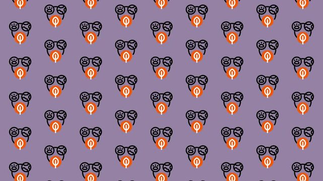 Cute Penguin Wearing Sunglasses Pattern.