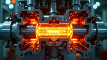 Mechanical Long Axis High Temperature Melting Device Diagram