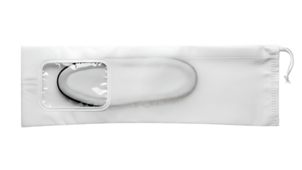 Disposable White Face Mask with Ear Loops and Transparent Window for Medical or Personal Use