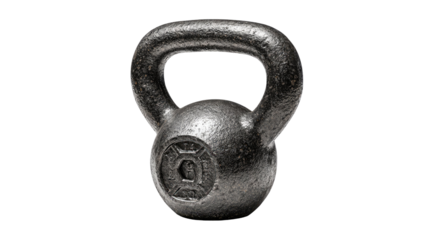 Adjustable kettlebell for strength training, fitness workouts, gym exercise, muscle building, and weightlifting isolated on white background