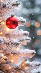 Abstract Christmas-themed background with layered transparency and soft glow depth