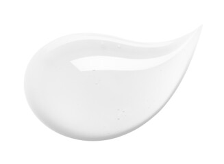 Hyaluronic acid serum, toner, water drop.  Skin care liquid gel texture. Clear creamy beauty product swatch isolated on transparent background