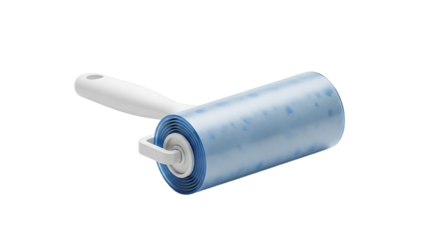 Blue and White Massage Rollers with Handle for Physical Therapy and Exercise