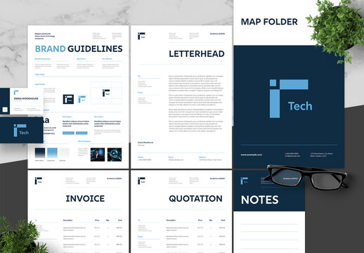 Blue And Black Brand Guidelines Ai Tech