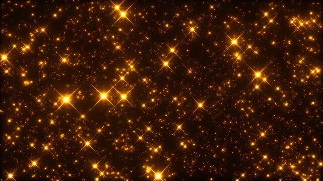 A celestial view of sparkling stars in the night sky from a distant perspective