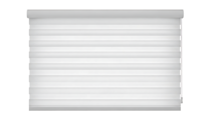 White Horizontal Window Blind with Modern Minimalist Style and Natural Lighting