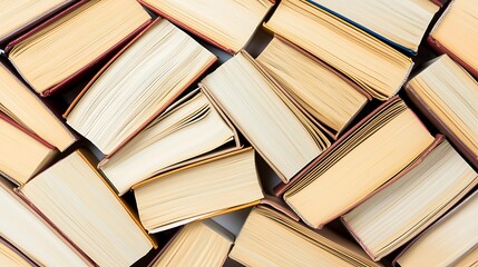 Pure white studio background featuring blank books arranged neatly, mirrorless camera 50mm lens, sharp focus, soft daylight
