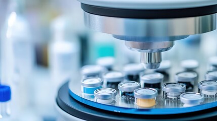Automated medical dispensing machine preparing samples in a laboratory setting