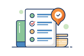 trip plan travel itinerary icon