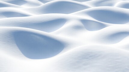 Rippling patterns of wind blown snow across a frozen expanse