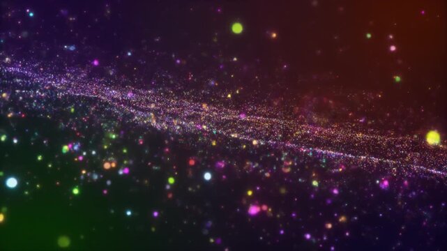 Vibrant galaxy scene with stars and cosmic dust from a celestial viewpoint