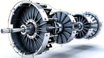 Mechanical twin turbine component scenario