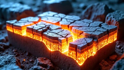 Diagram of Underground Heat Flow Damaged Soil Layer Device