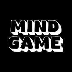 Vector Text Illustration For Mind Game.