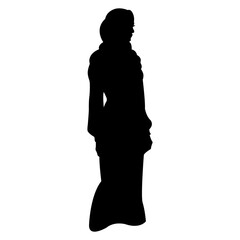 silhouette of a woman