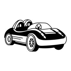 A doodle style illustration depicting an aeroplane
