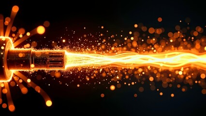 Flaming Industrial Pipeline Landscape