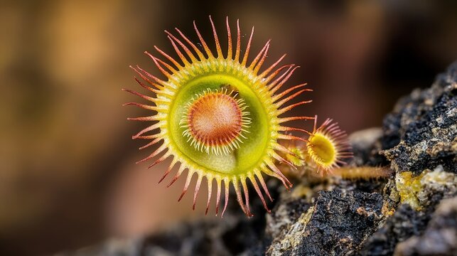 flytrap. Venus flytrap plant with closed leaves in its natural environment. gardening catalogs, home-decor guides, designed for gardening and botanical catalogs, enhances decor appeal.
