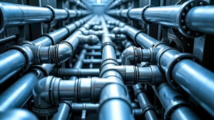 Symmetrical Scene at the Center of Pipeline Array