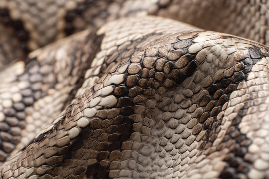 Exotic Python Snake Skin Texture Background