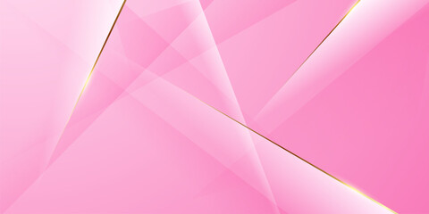 Abstract background design, modern pink and gold geometric element design.