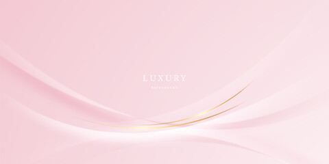 Abstract background design, modern pink and gold geometric element design.