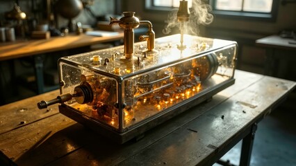 Gorgeous artistic images of gold equipment placement