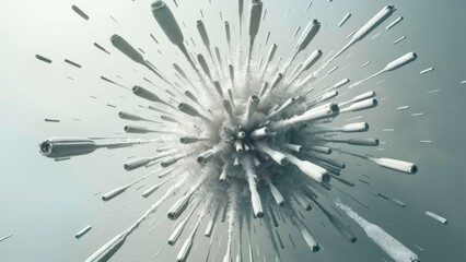 Radial metallic explosive device